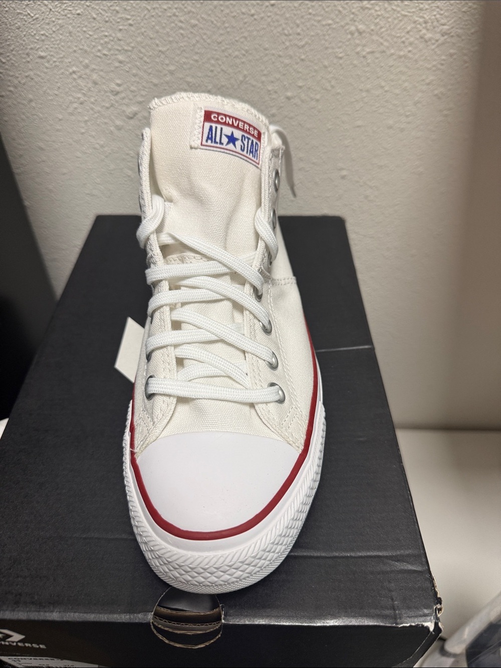Converse White Mid-Top Sneakers